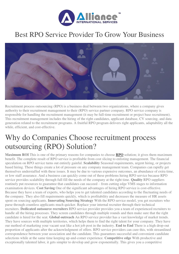 best rpo service provider to grow your business n.w