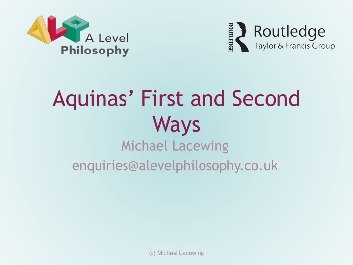 Aquinas' Arguments for the Existence of God