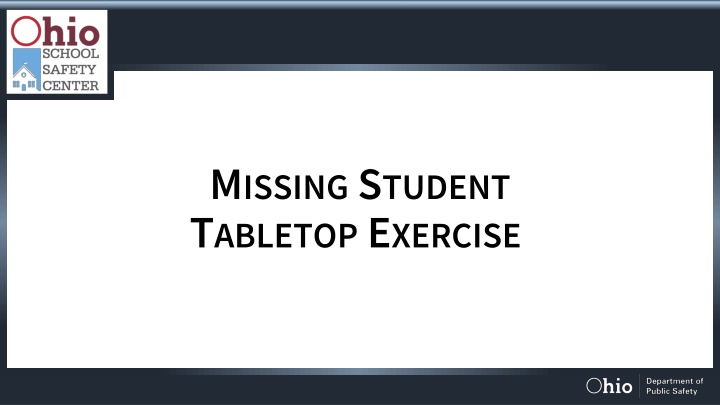 School Emergency Management Tabletop Exercise