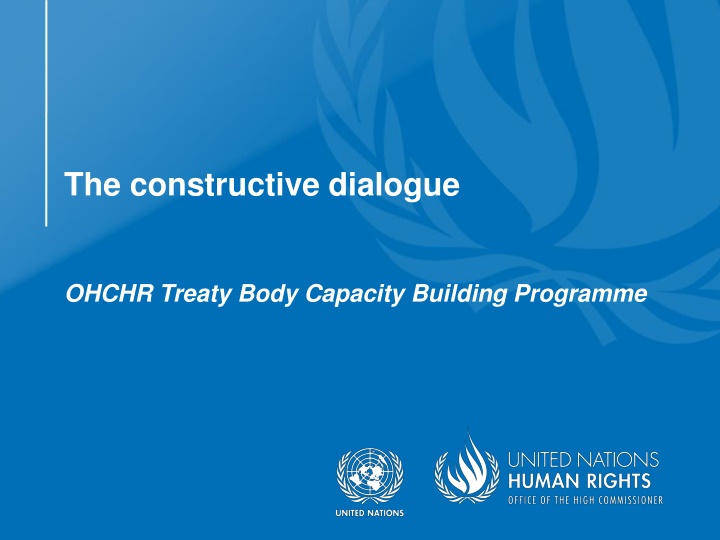 The Constructive Dialogue in Human Rights Context