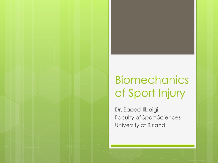 Biomechanics of Sport Injury for Improved Protection
