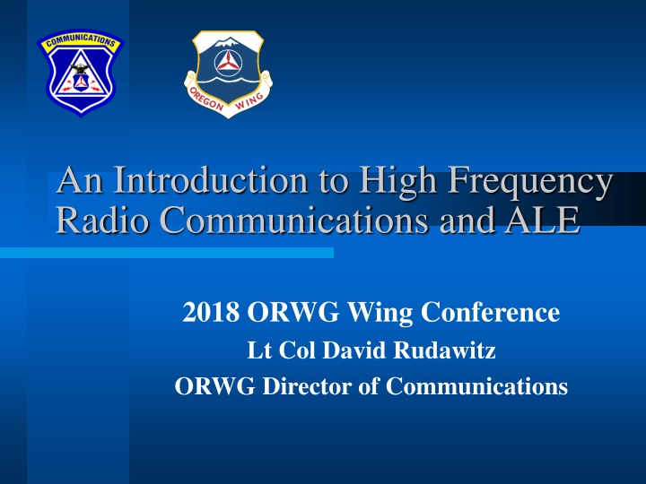 High Frequency Radio Communications and ALE