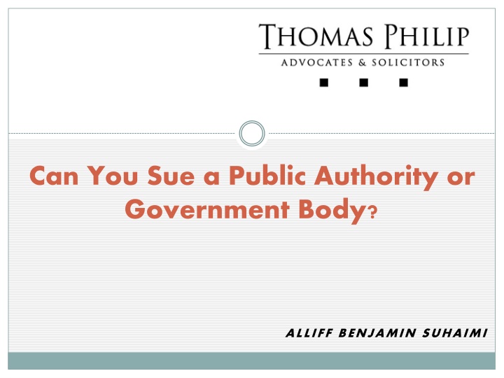 Judicial Review in Suing Public Authorities