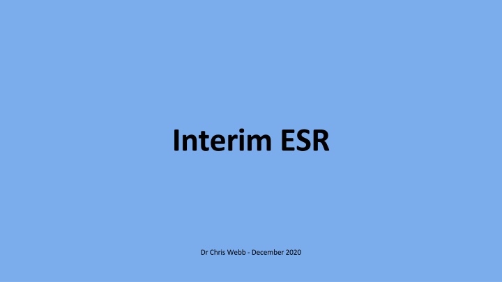 Interim ESR Reviews in Medical Training
