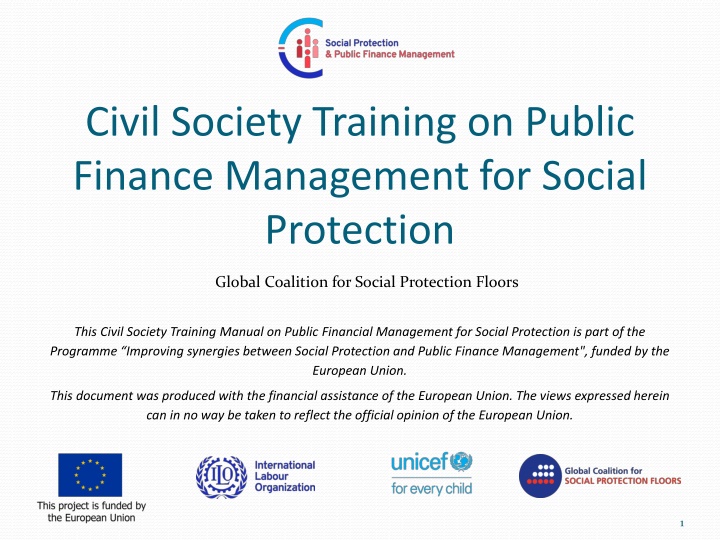 Civil Society Training on Public Finance Management for Social Protection