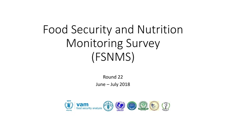 Food Security and Nutrition Monitoring Survey Round 22 Trends