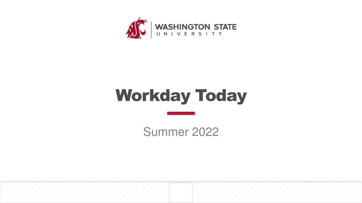 Workday Updates for Summer 2022 at Washington State University