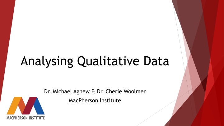 Qualitative Data Analysis Methods