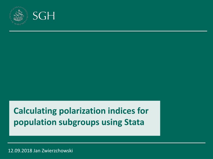 Economic Polarization and Polarization Indices