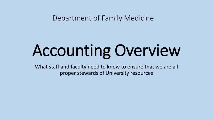 Ensuring Proper Stewardship of University Resources in Accounting Practices
