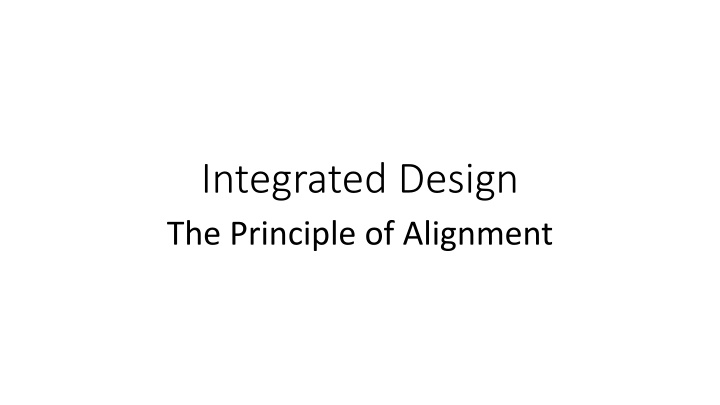 Principles of Integrated Design and Alignment in Course Development