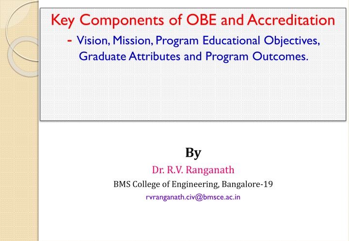 Outcome-Based Education and Accreditation in Higher Education