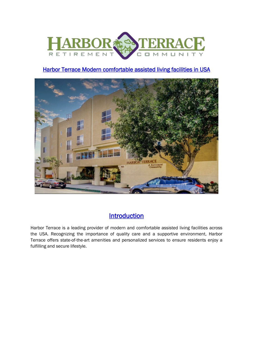 harbor terrace modern comfortable assisted living l.w