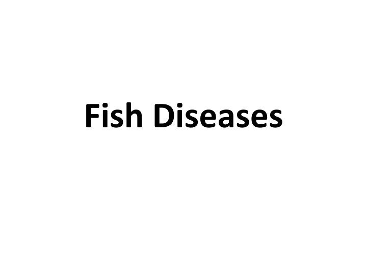 Fish Diseases and Health
