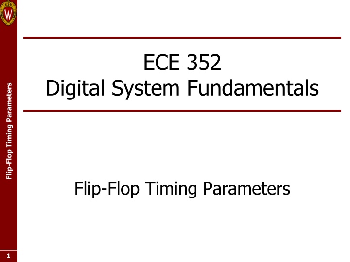 Flip-Flop Timing Parameters in Digital Systems