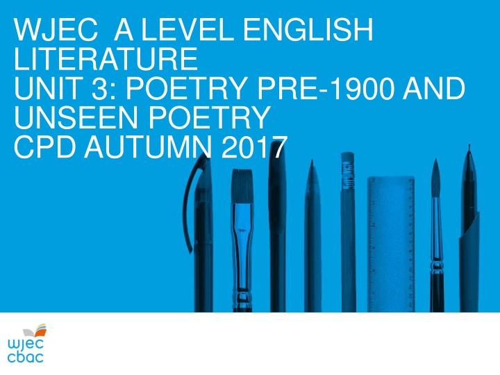Insights from WJEC A Level English Literature Examiners' Report