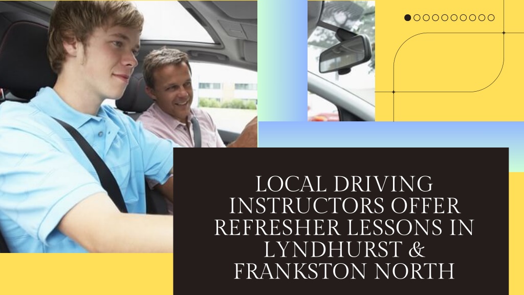 local driving instructors offer refresher lessons l.w