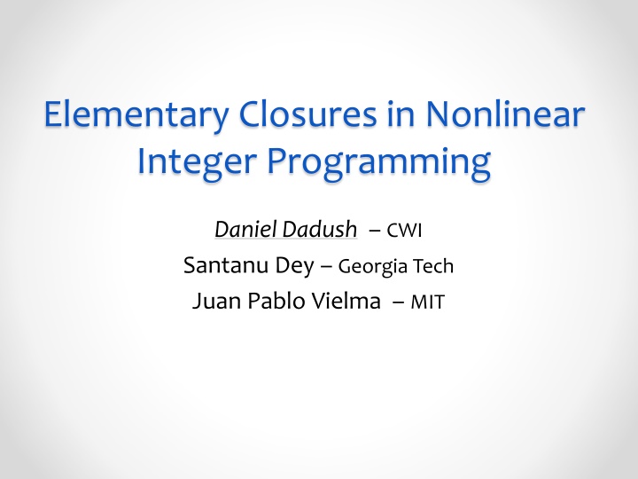 Advances in Integer Linear Programming and Closure Techniques