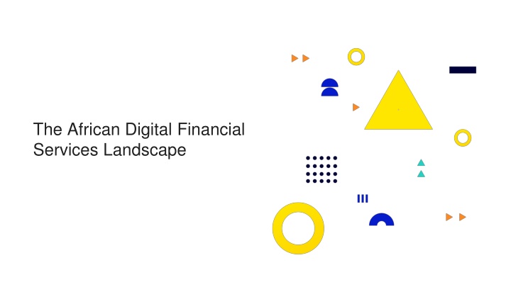 The African Digital Financial Services Landscape