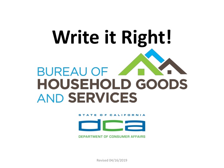 Guide to Written Estimates and Claim Checks for Service Dealers