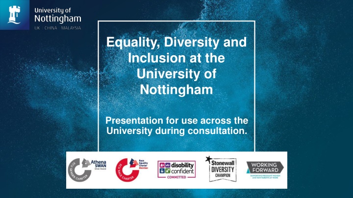 Equity, Diversity, and Inclusion Initiatives at University of Nottingham