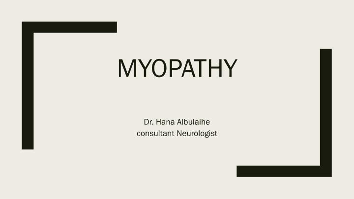 Myopathy: Symptoms, Diagnosis & Management