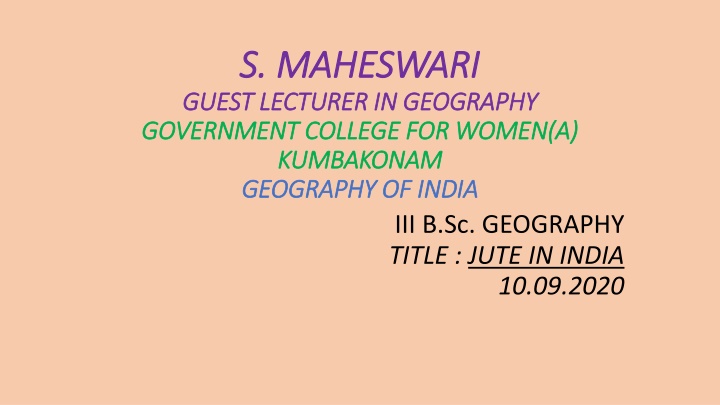 Jute Cultivation in India: A Comprehensive Overview