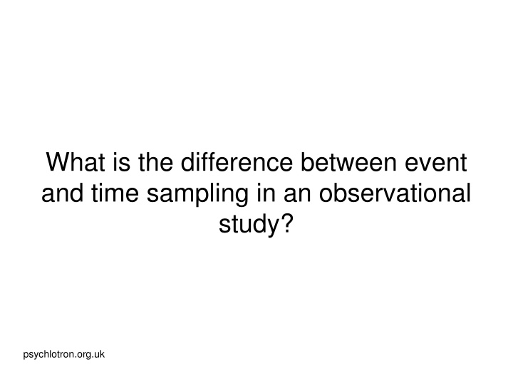 Research Methods in Psychology