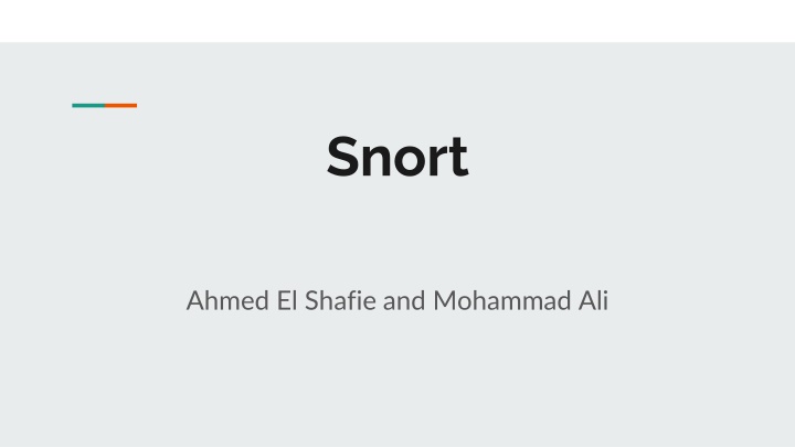 Snort: An Open-Source Network Intrusion Detection System