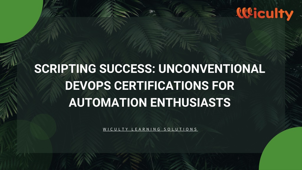 scripting success unconventional devops l.w