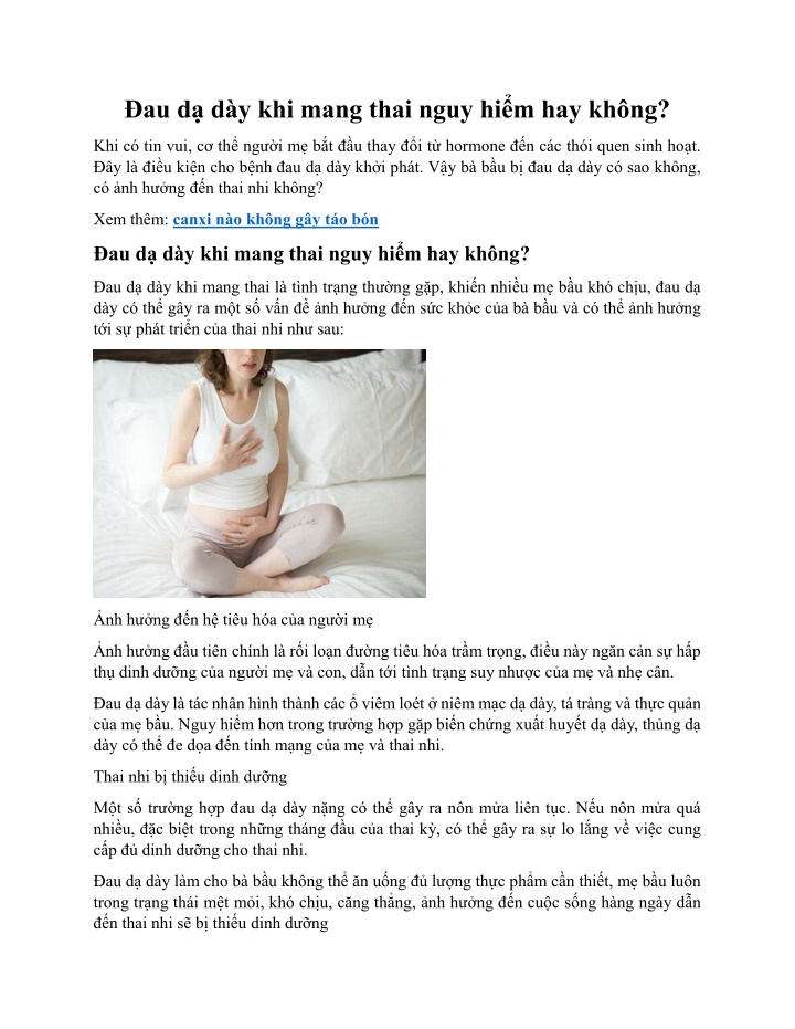 au d d y khi mang thai nguy hi m hay kh ng n.w