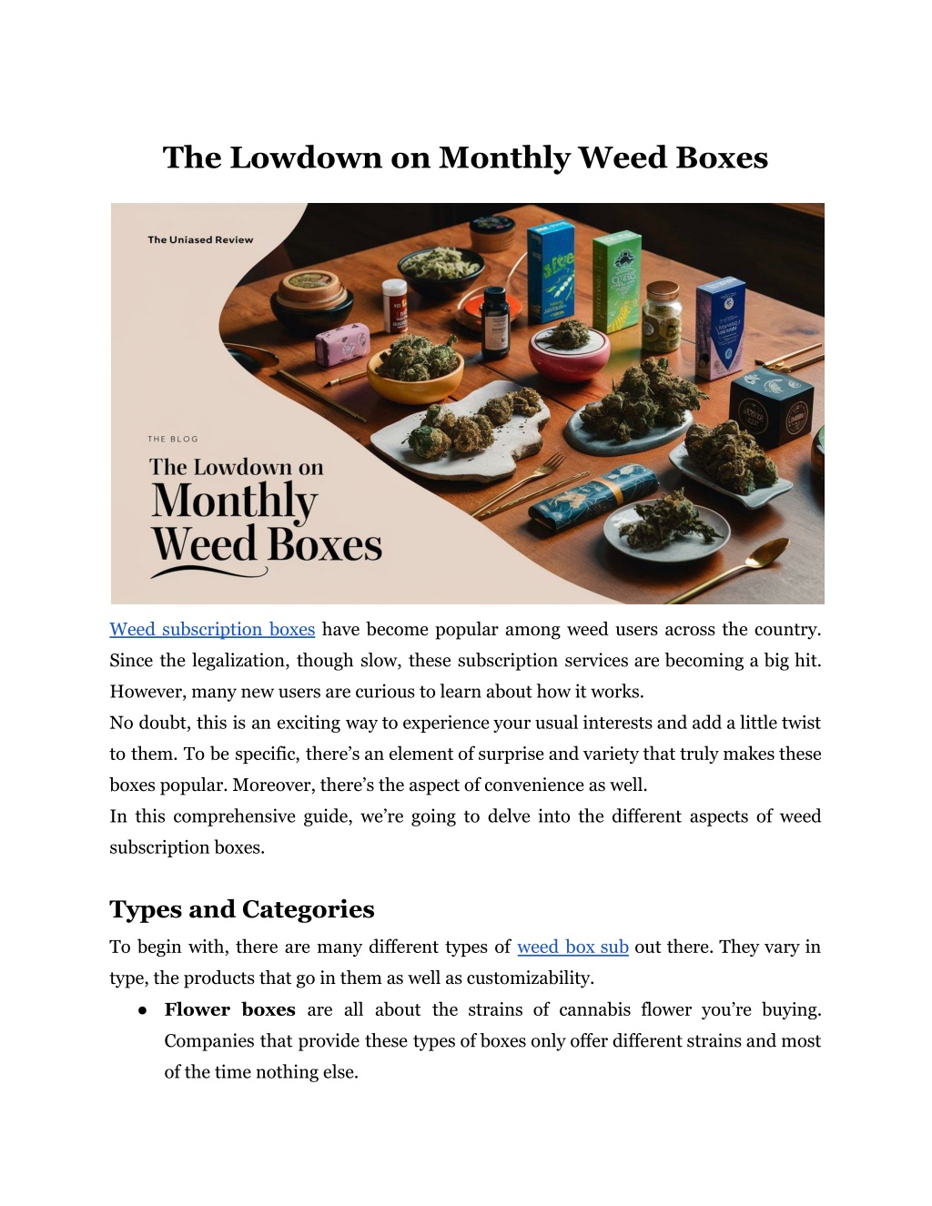 the lowdown on monthly weed boxes l.w