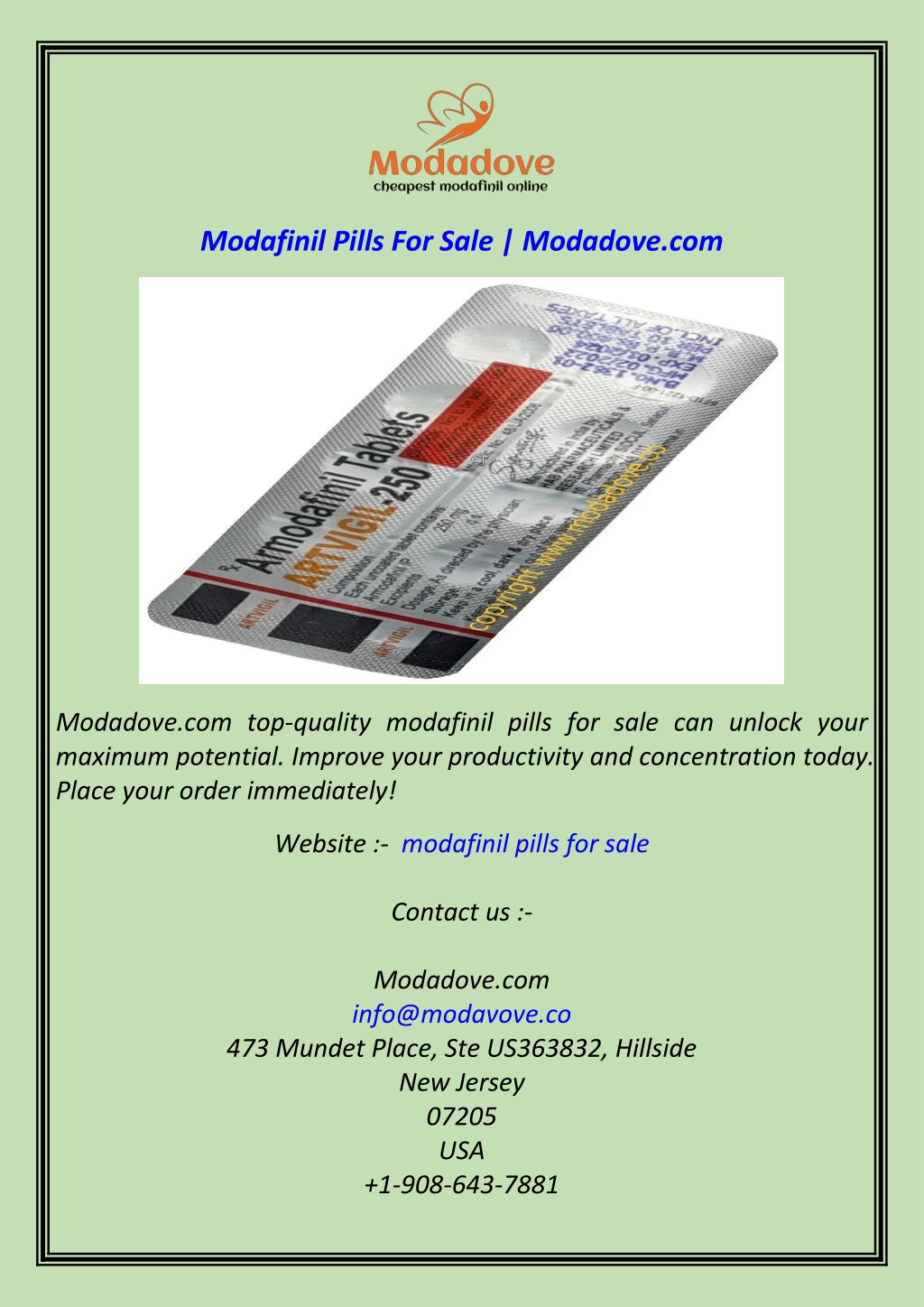 modafinil pills for sale modadove com l.w