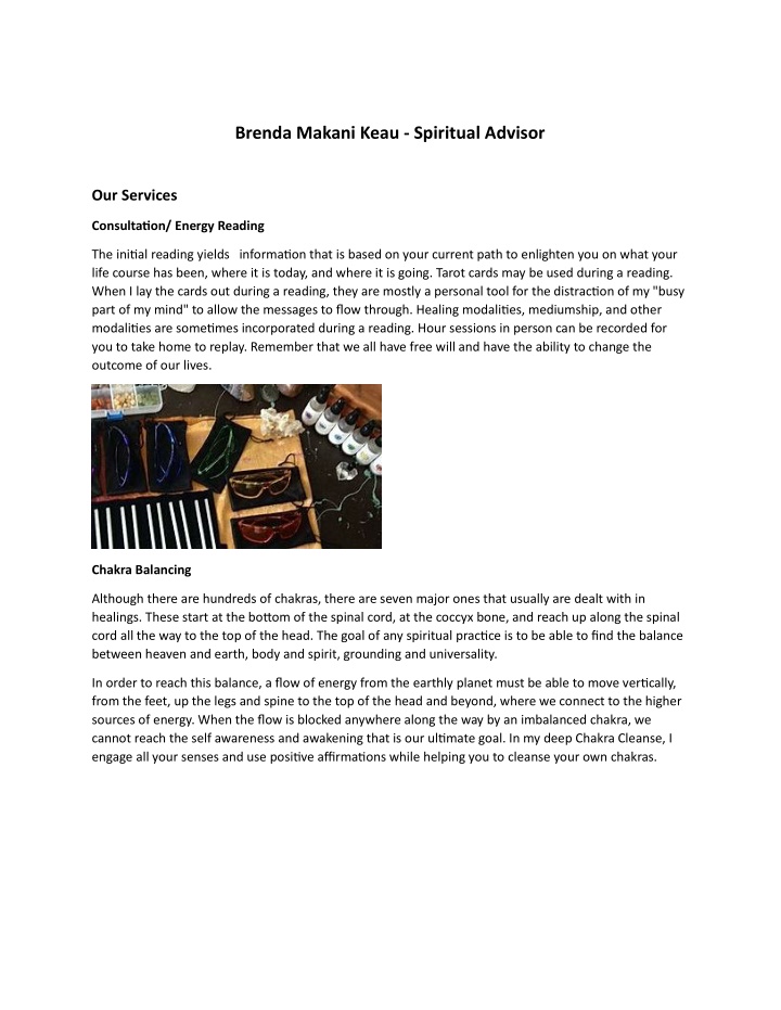 brenda makani keau spiritual advisor n.w