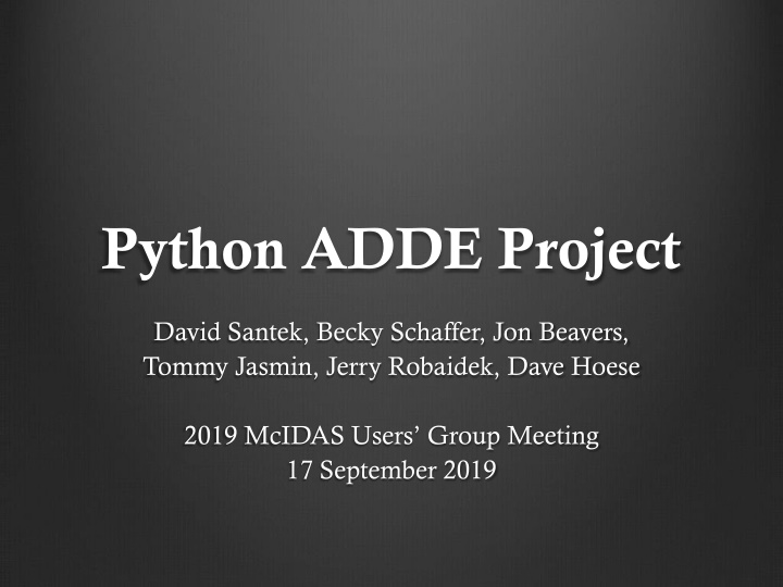 Revolutionizing Data Delivery with Python ADDE Project