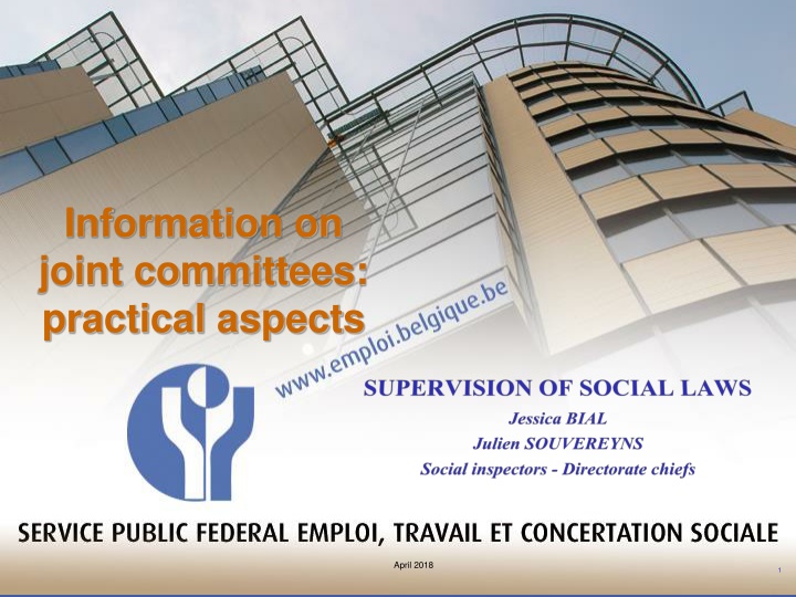 Practical Aspects of Joint Committees - April 2018