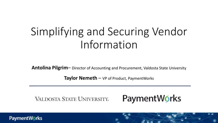 Streamlining Vendor Information Management in Higher Education