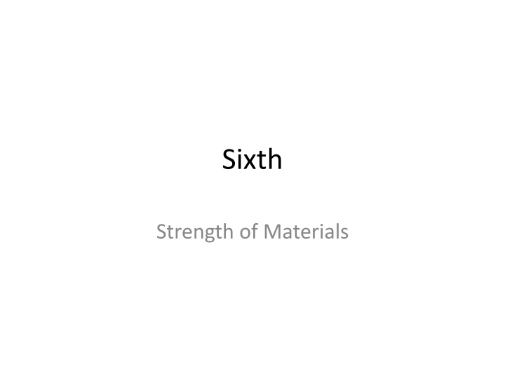 Strength of Materials Analysis and Calculations