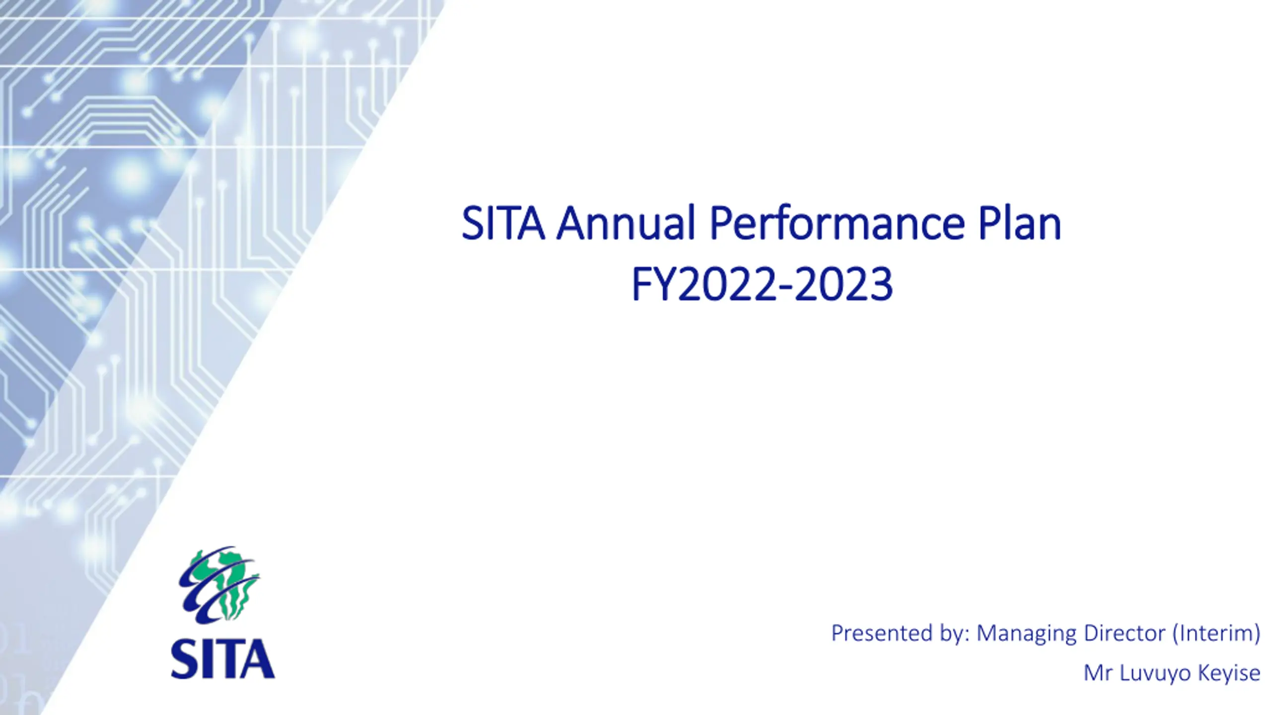 SITA Annual Performance Plan