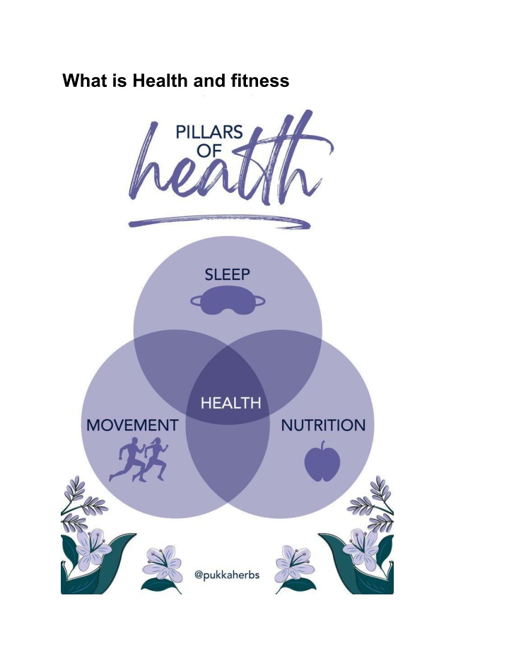 what is health and fitness n.w