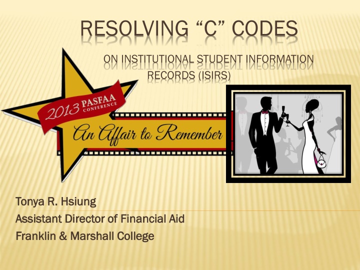 C Codes in Institutional Student Information Records (ISIRs)