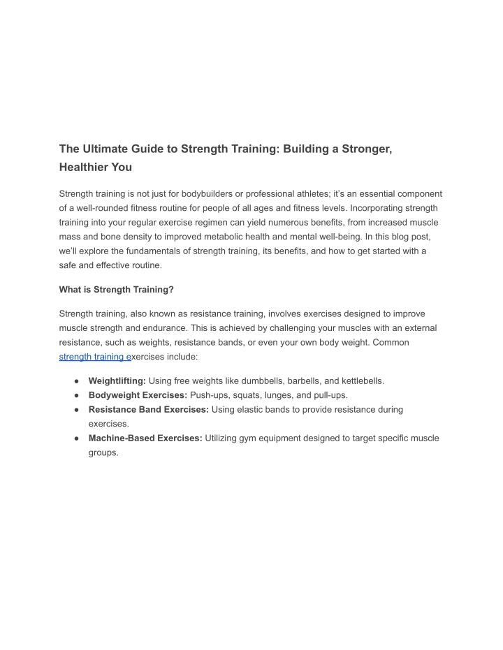 the ultimate guide to strength training building n.w