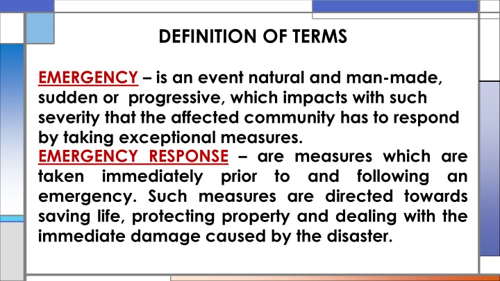 Emergency Response and Management Overview