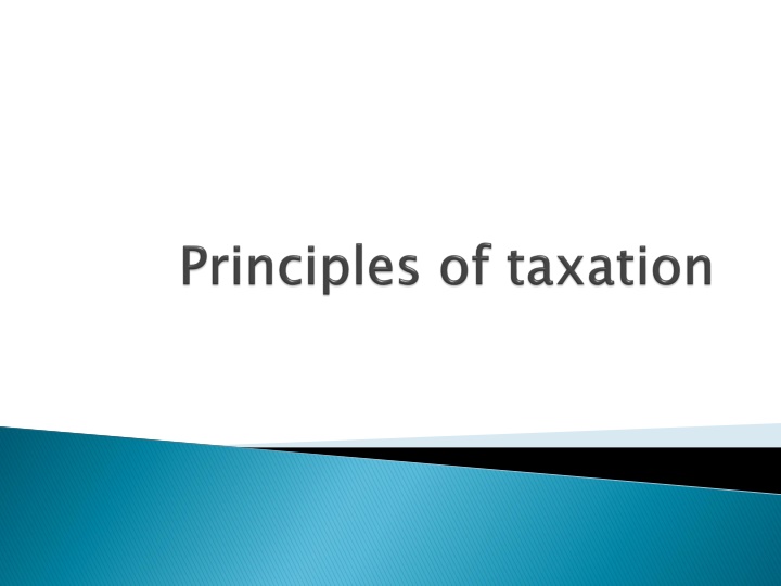 Taxation Procedures and Authorities