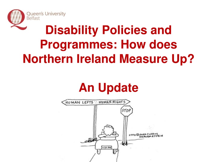 Monitoring Disability Policies and Programmes in Northern Ireland