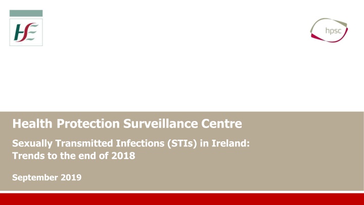 STIs in Ireland: Trends and Key Findings up to 2018