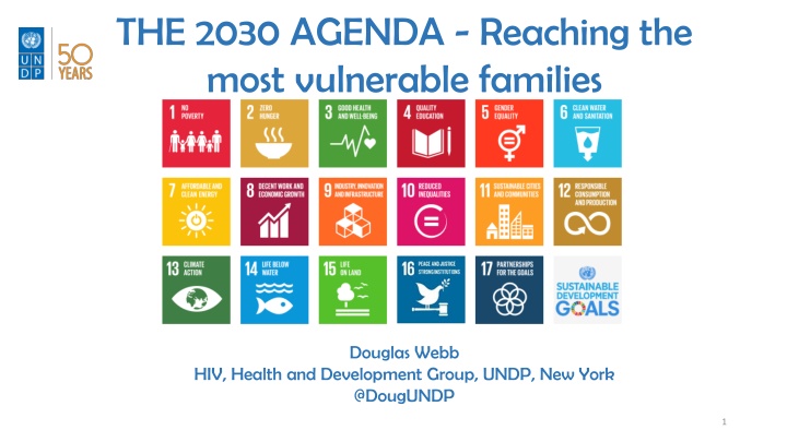 The 2030 Agenda for Sustainable Development