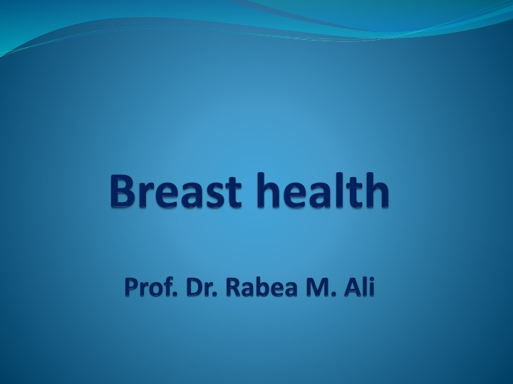 Breast Development and Changes in Females