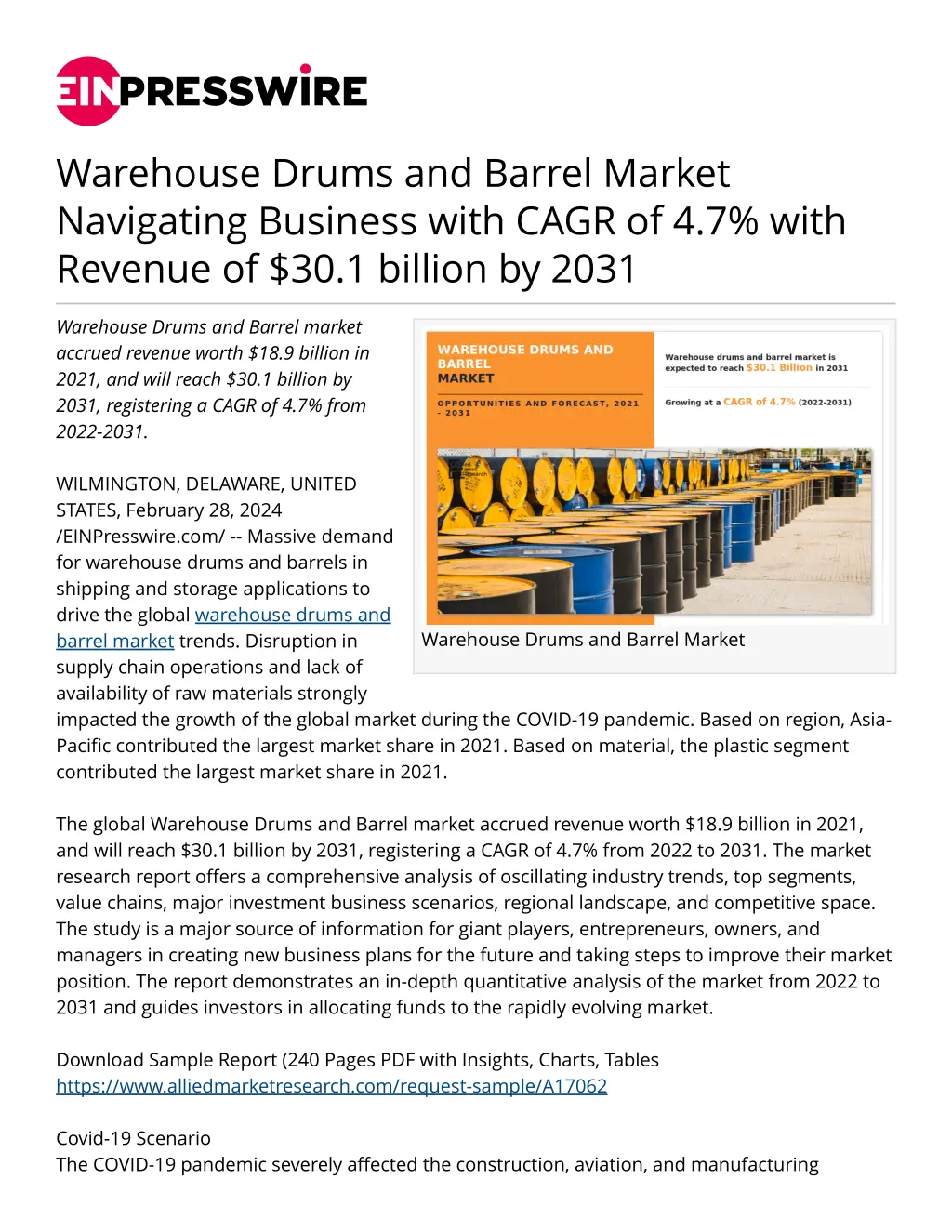 warehouse drums and barrel market navigating n.