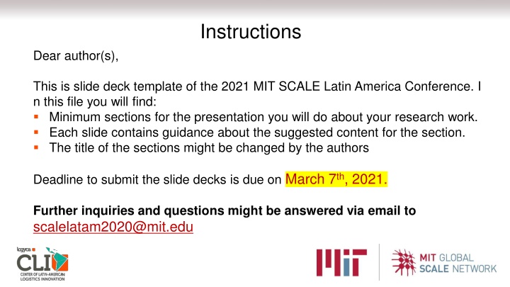 Guide to Crafting a Winning Research Presentation for the 2021 MIT SCALE Latin America Conference